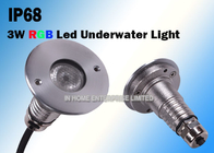 Stainless steel Housing LED Underwater Light 3W RGB With 3 Years Warranty